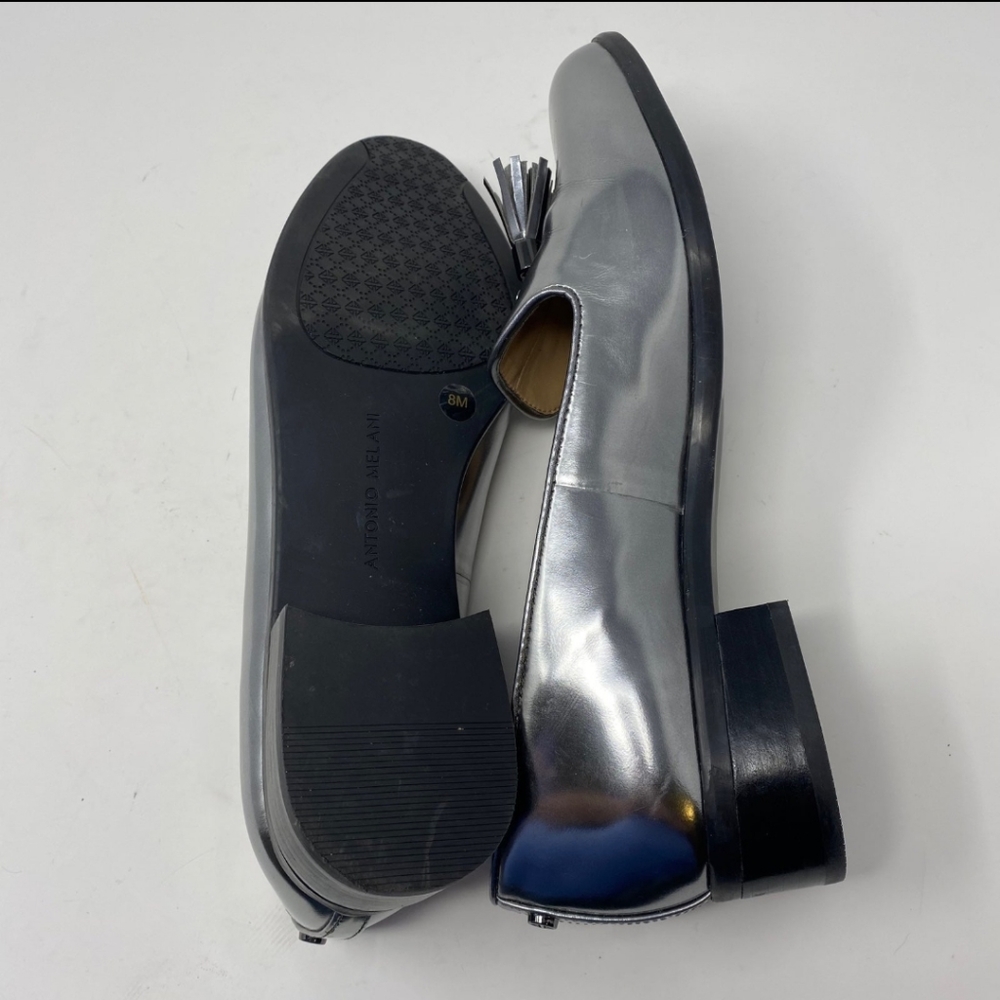 Antonio Melani leather silver loafers - Picture 7 of 12